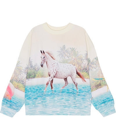 Maxi Sweatshirt, Island Horse, Molo