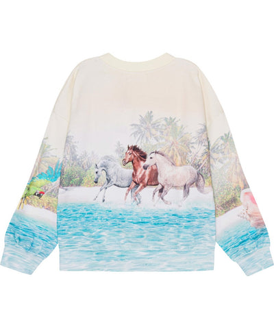 Maxi Sweatshirt, Island Horse, Molo