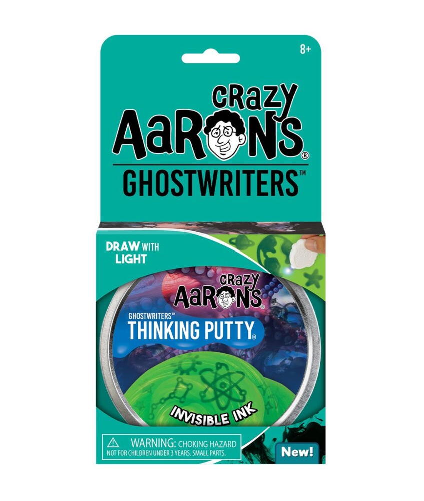 Invisible Ink, Ghostwriter, 10 cm, Crazy Aaron's Thinking Putty