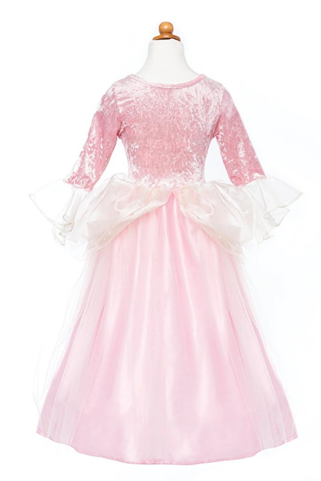 Prinsesse kjole, Pink Rose, 5-6 År, Great Pretenders