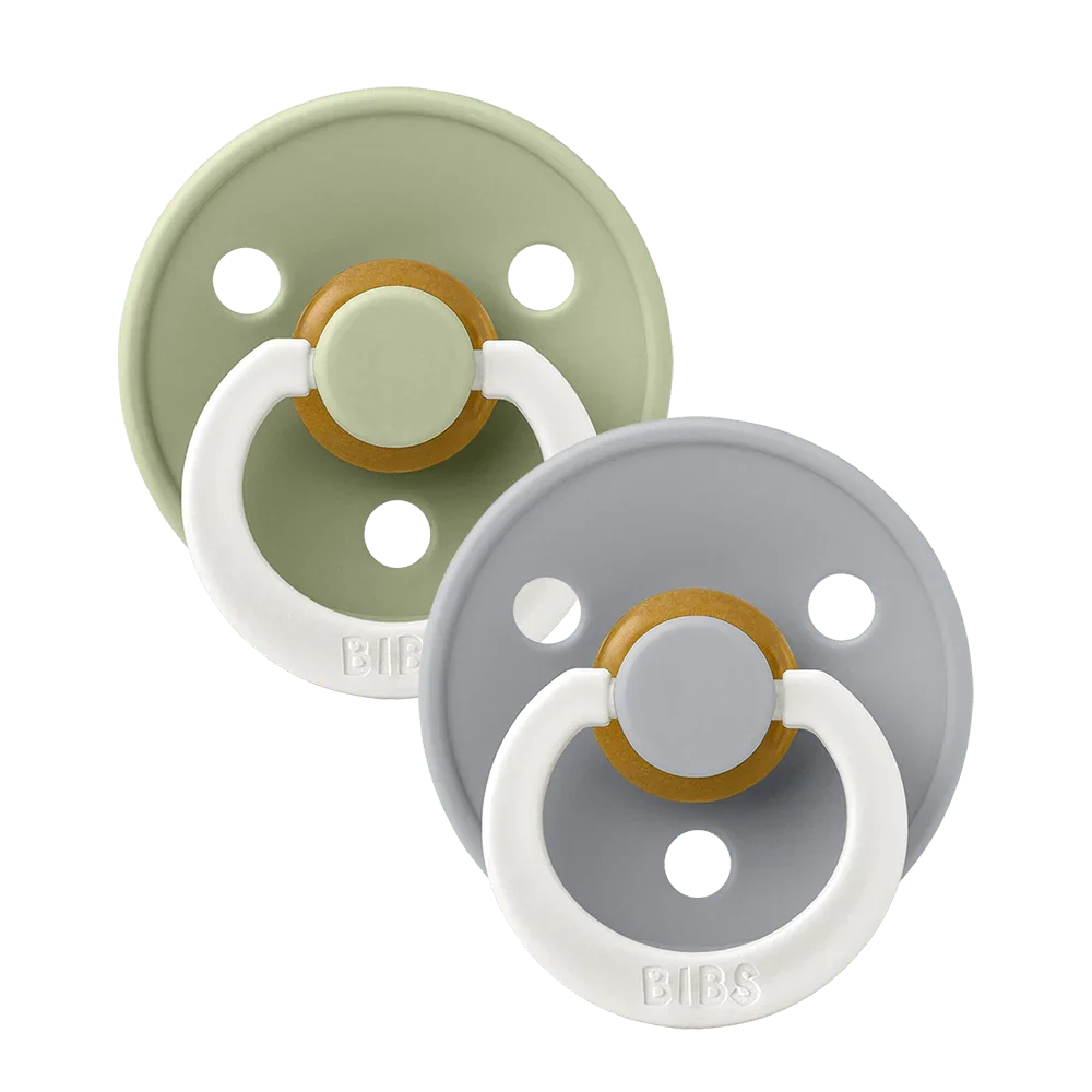 Colour GLOW, Latex, Str. 1,  Sage/Cloud, 2-pak, Bibs Sut