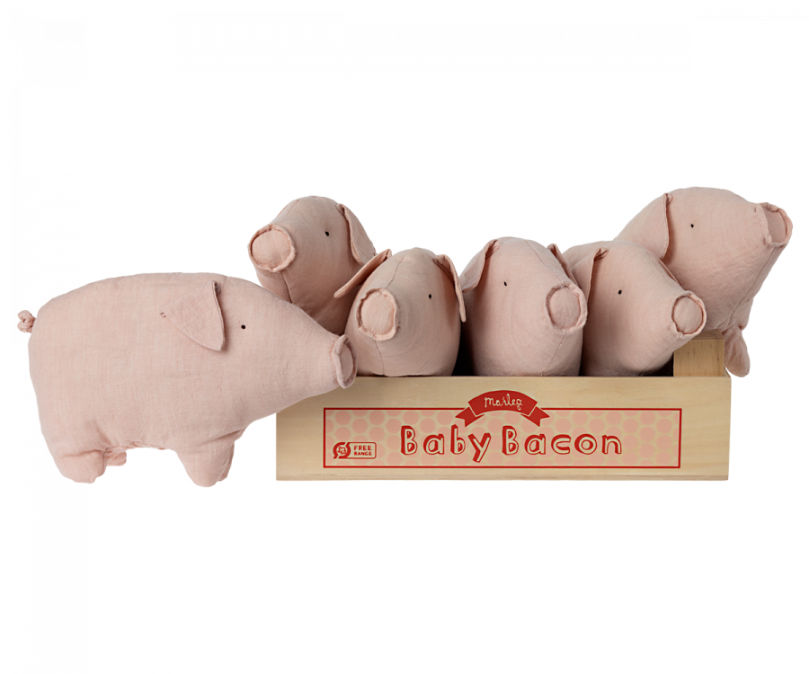 Baby Bacon Box, Inkl. 6 grise, Maileg