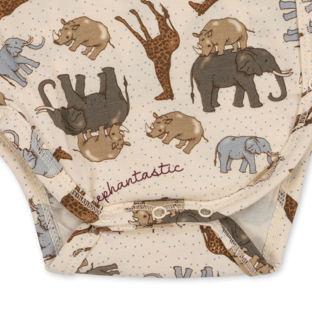 Basic Nyfødt Langærmet Body, Elephantastic, Konges Sløjd