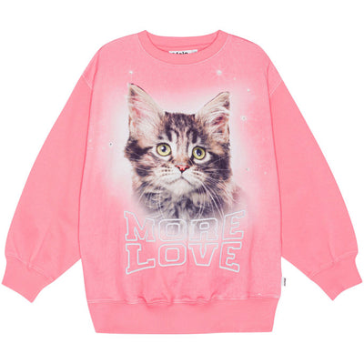 Monti, Sweatshirt, More Love Cat, Molo