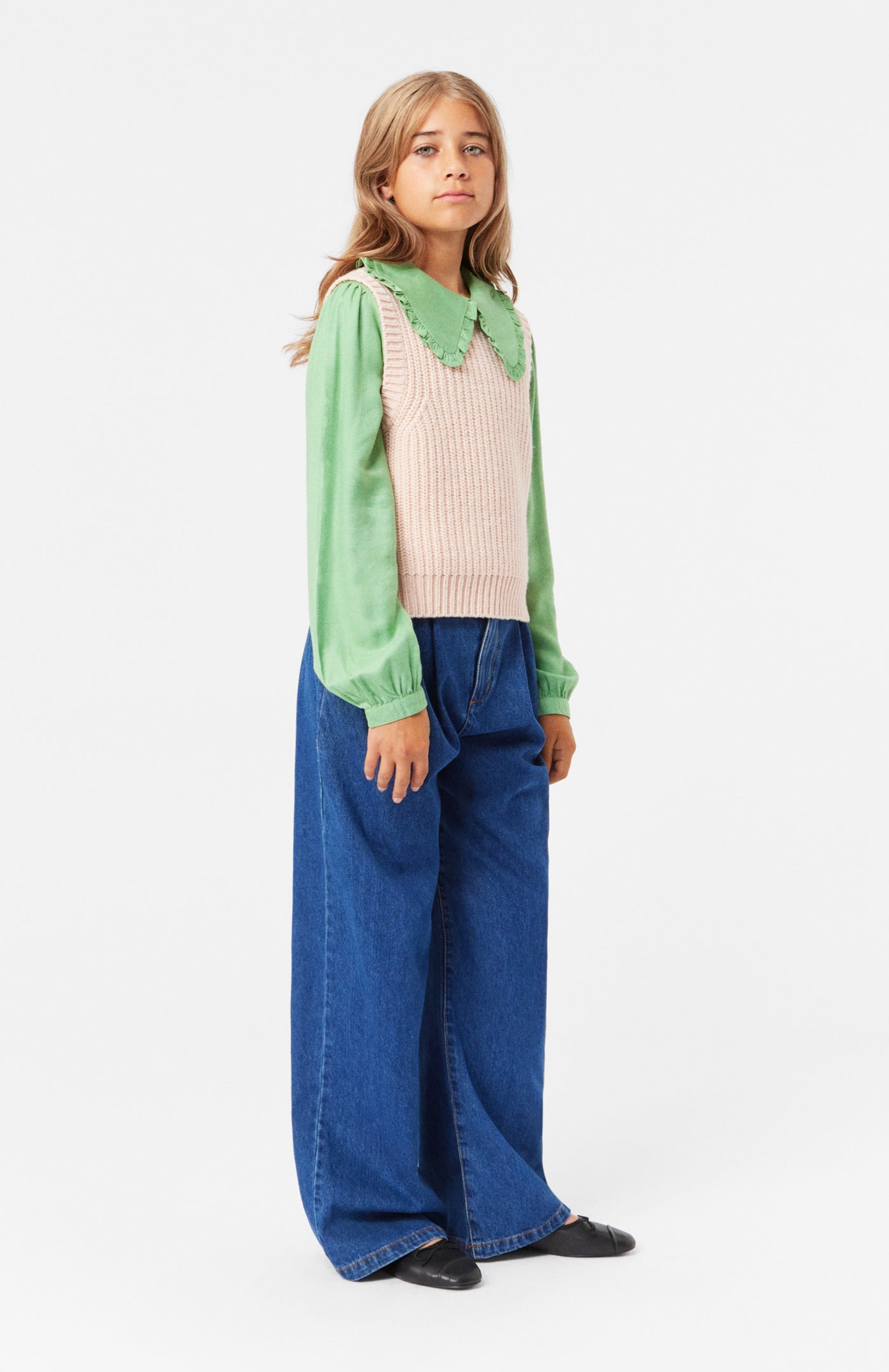 Aeisha Bukser, Mid Blue Denim, Molo