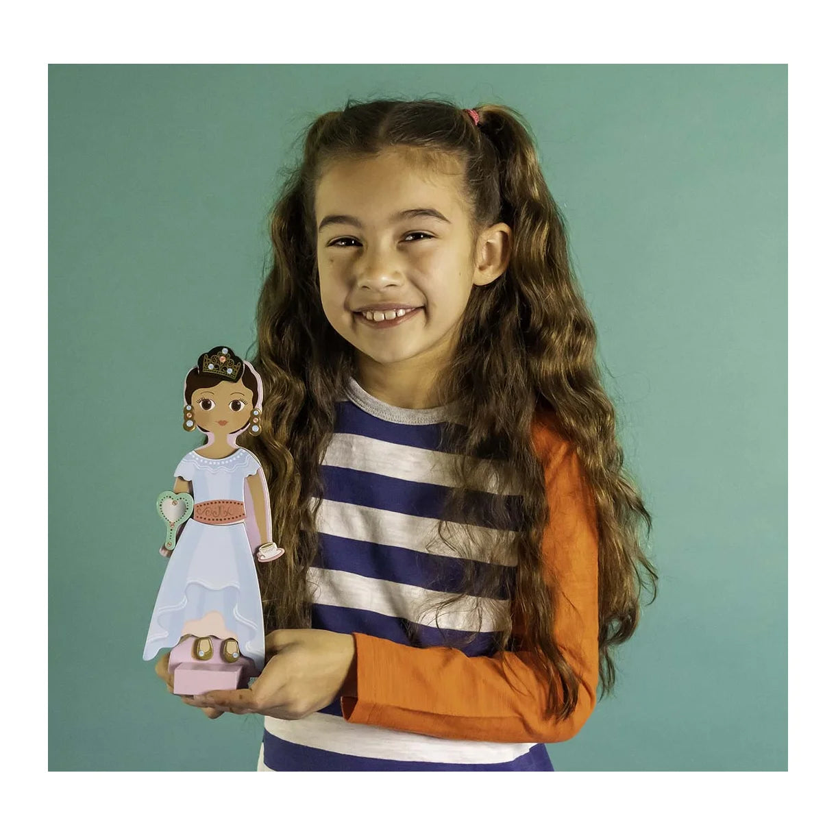 Magnetisk Påklædningsfigur, Prinsesse Charlotte, Floss & Rock