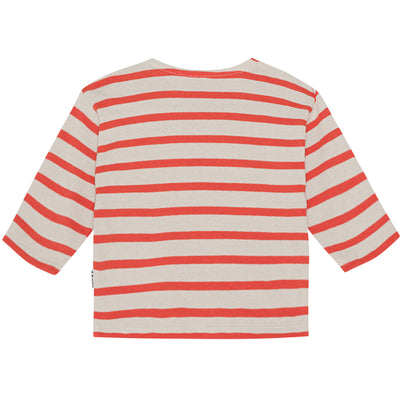 Edarko, Baby Bluse, Shell Red Stripe, Molo