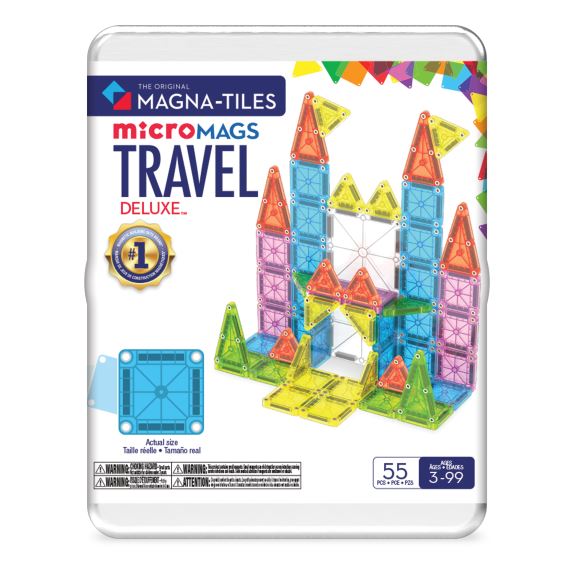 Magna-Tiles micro-MAGS deluxe, 55 stk. Rejsesæt