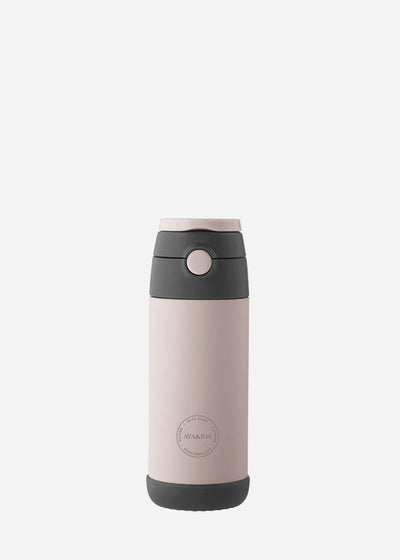 Kids Straw Bottle, Soft Rose, 350 ml, Aya&Ida