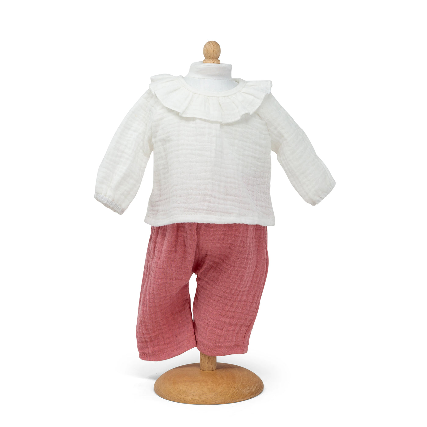 Bukser og Flæsebluse, Dukketøj 30-33 cm, Mini Mommy