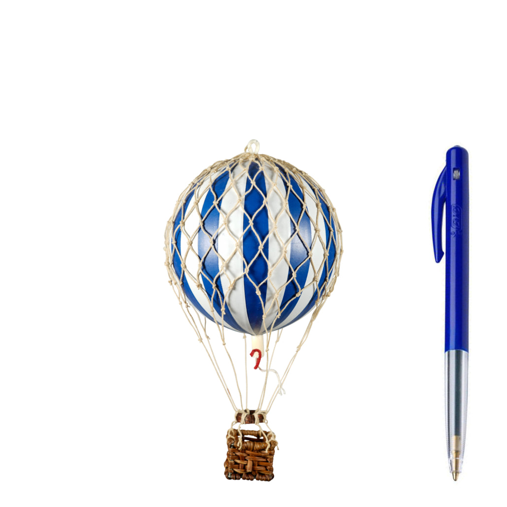 Luftballon Blue/White 8,5 cm. Floating The Skies, Authentic Models