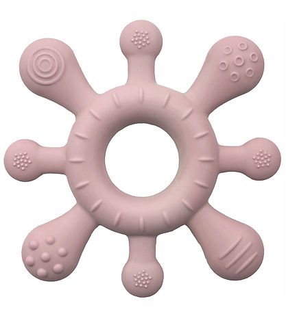 Taktil bidering, silikone, støvet rosa