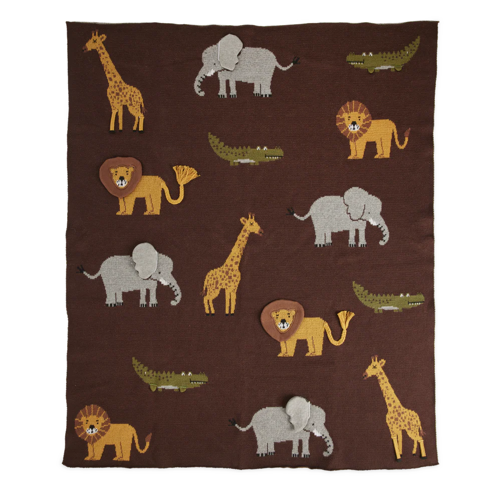 Baby Tæppe, Brun Safari, Rice