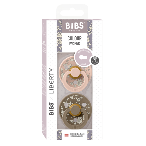 BIBS Sut, 1, Capel, Blush Mix, 2-pak, 0-6 mdr.