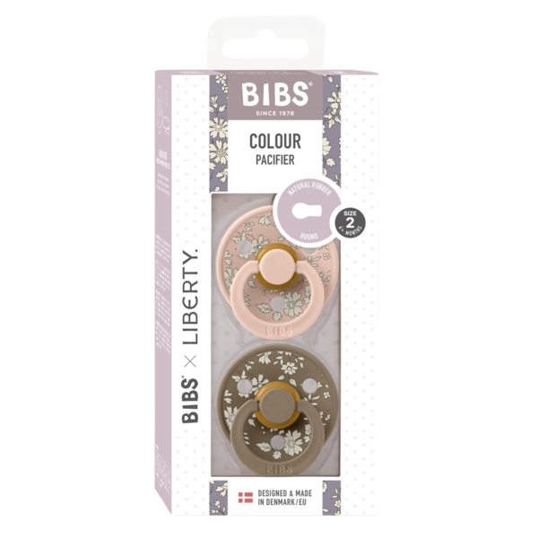 BIBS Sut, 2, Capel, Blush Mix, 2-pak, 6-18 mdr.