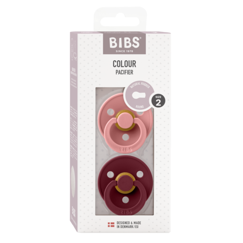 BIBS Sut, 2, Dusty Pink/Elderberry, 2-pak, 6-18 mdr.