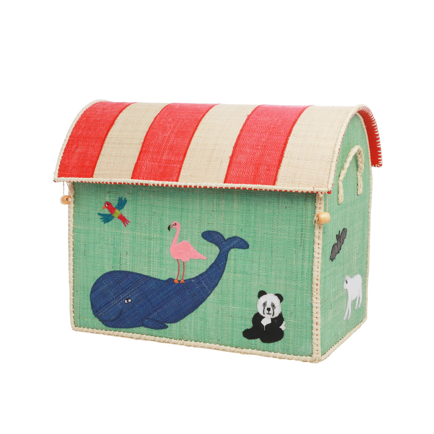 Raffia Opbevaringshus, Animal Theme, Rice