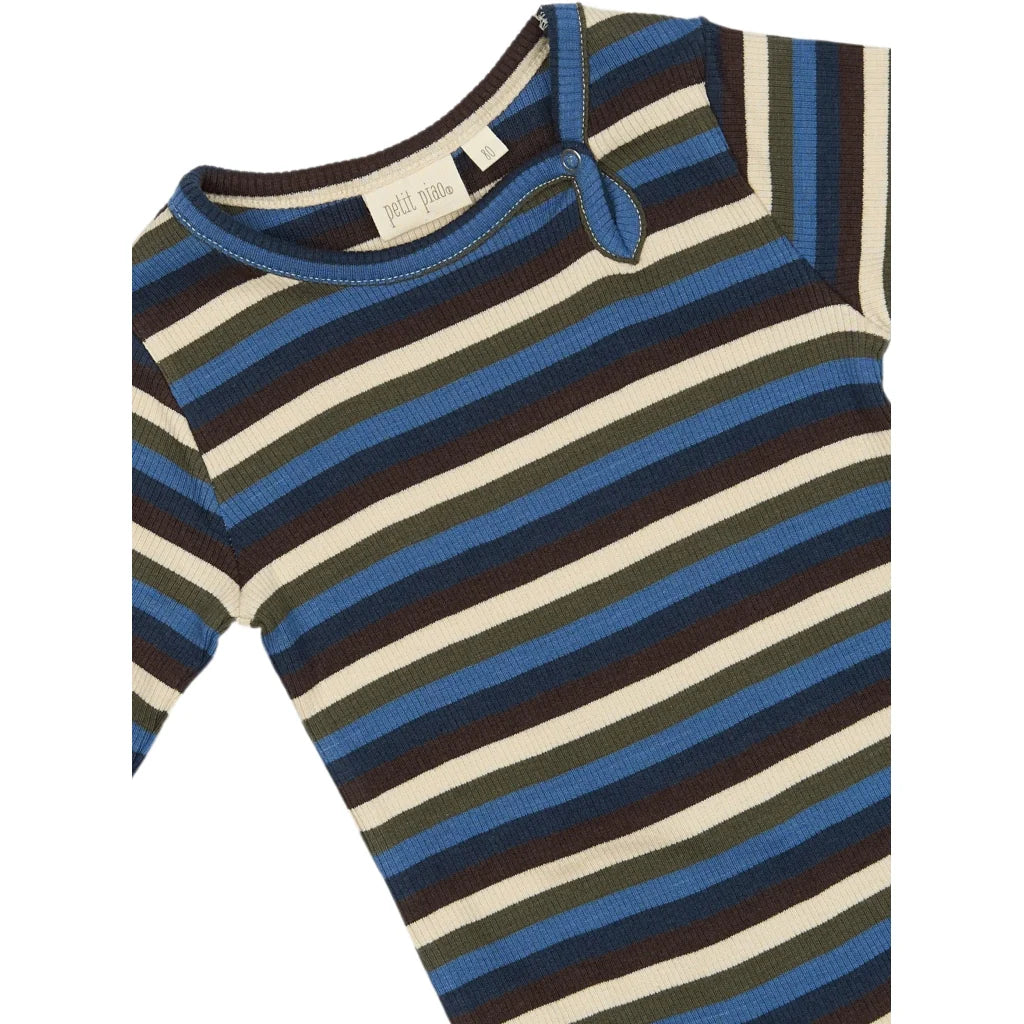 Body Modal Multi Stripe, True Navy, Petit Piao