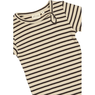 Body Modal Stripe, Coffee Bean/Off White, Petit Piao