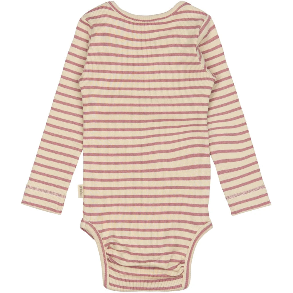 Body Modal Stripe, Nostalgia Rose/Off White, Petit Piao