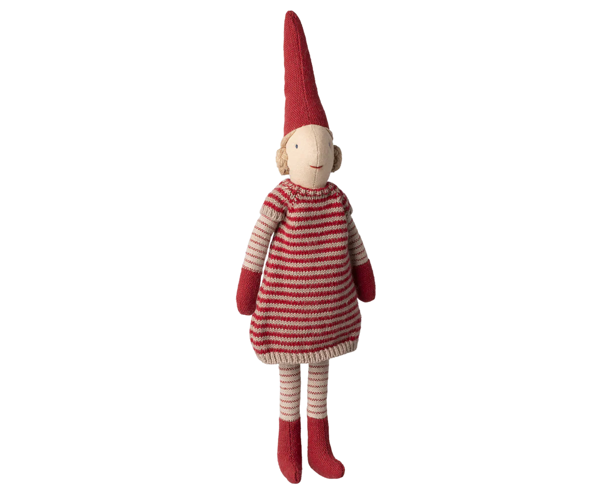 Nisse, str. 1 - Pige - Strikket kjole, Maileg