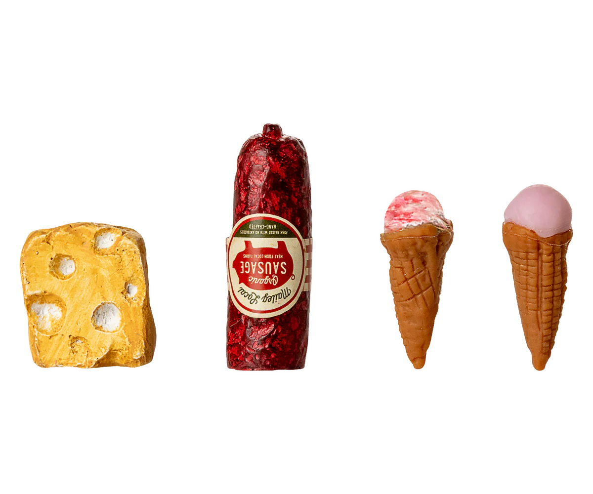 Køleskab, Mus, Råhvid, Maileg