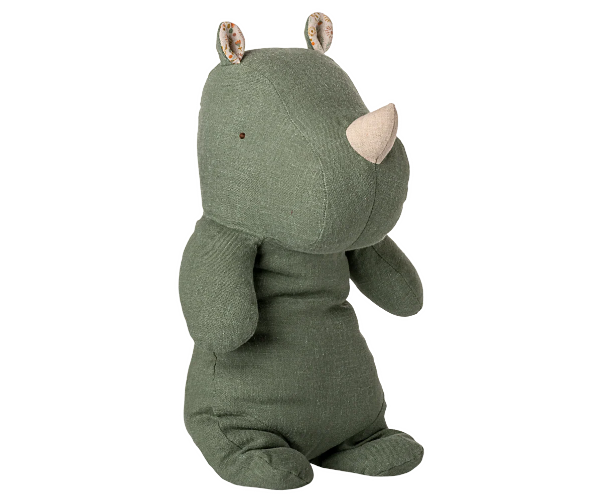 Safari friends, Næsehorn, Medium - Salviegrøn, Maileg