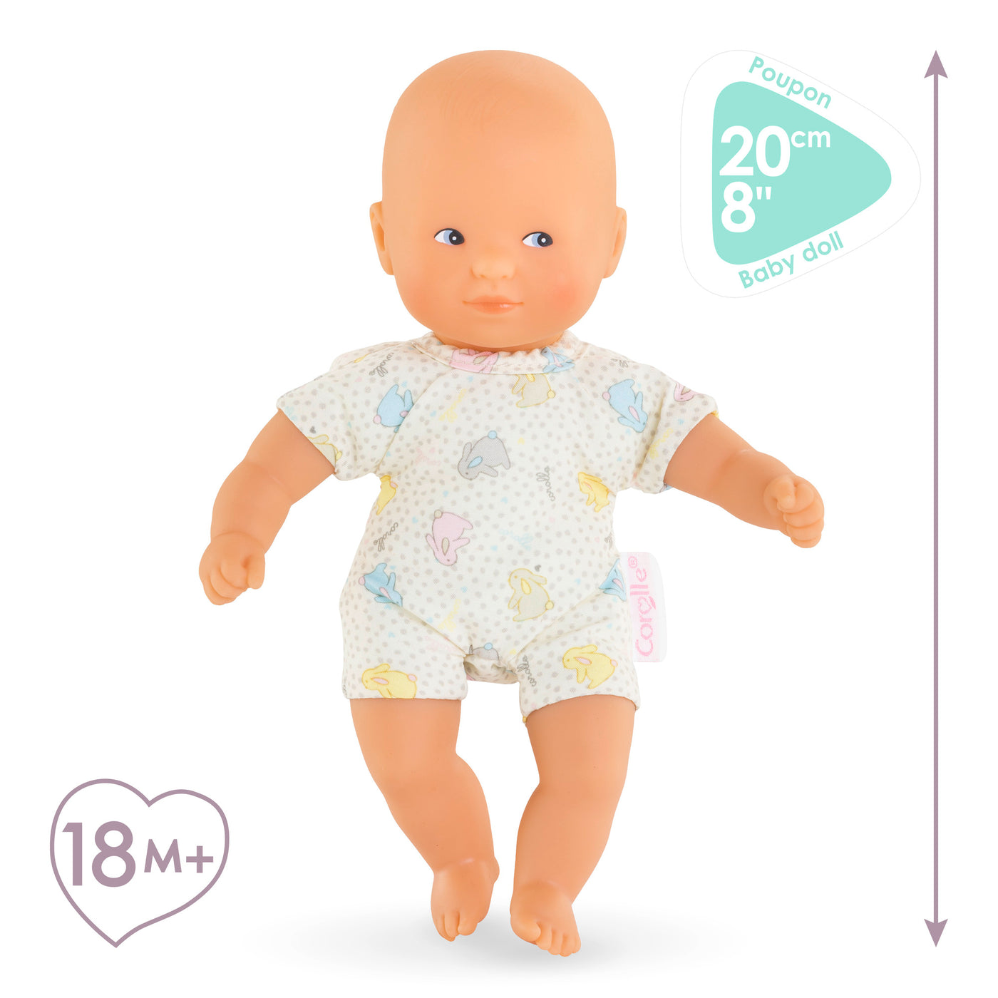 Mini Babydukke Calin, Blå Øjne, 20 cm, Corolle