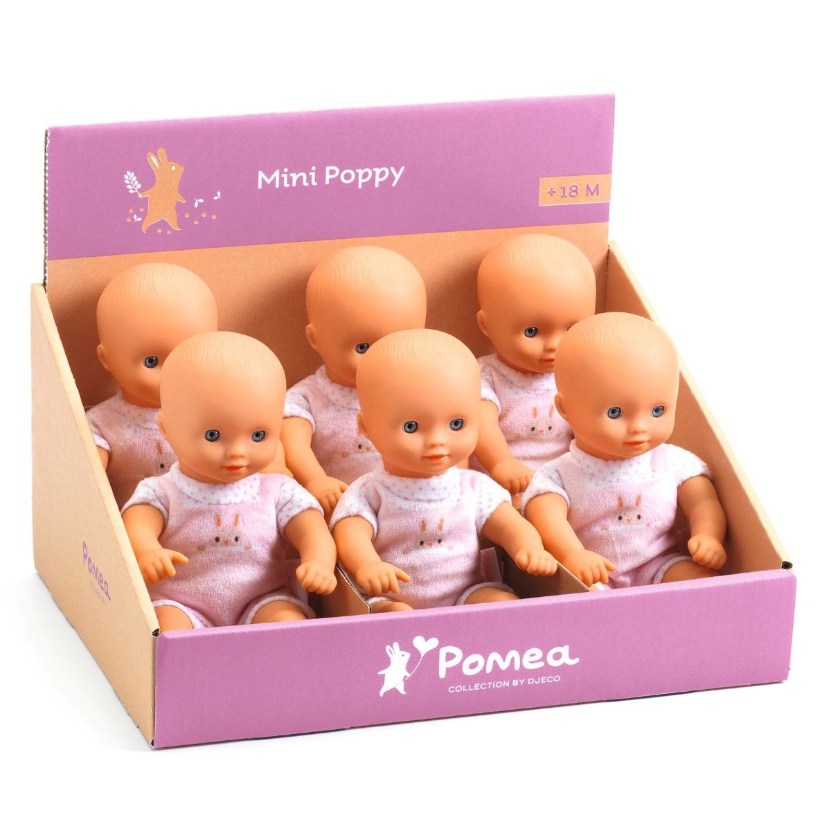 Pomea Mini, Dukke ass, 20 cm, Djeco