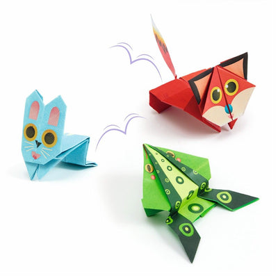 Kreativ origami, Hoppende dyr, Djeco