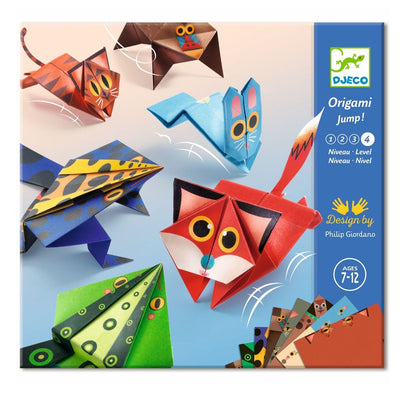Kreativ origami, Hoppende dyr, Djeco