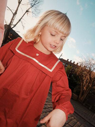 Bay Kjole, Poppy Red, Flöss