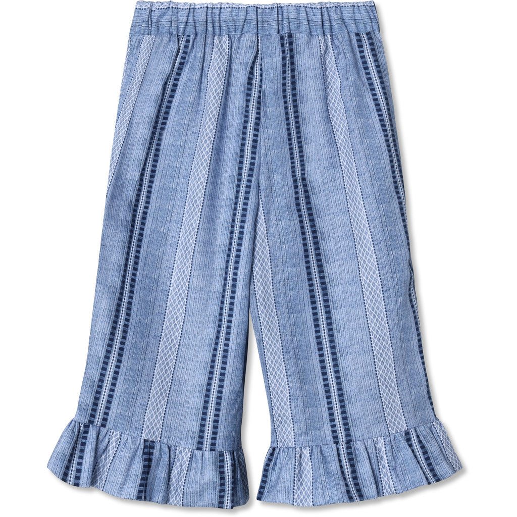 Amie Ruffle Bukser, Navy, Fliink