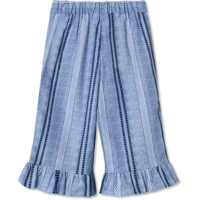 Amie Ruffle Bukser, Navy, Fliink