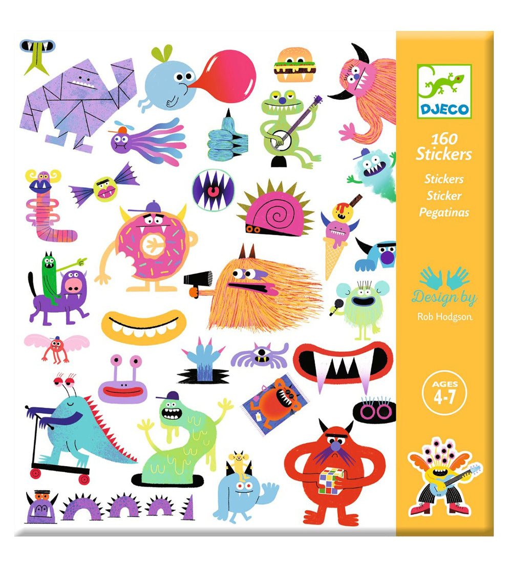 Klistermærker, Monsters, Djeco