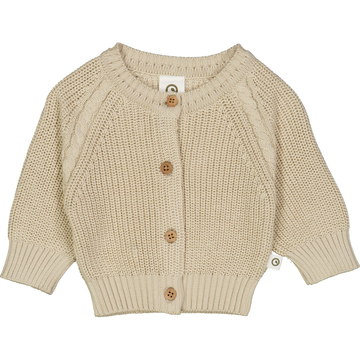 Cardigan Chunky Strik, Oat, Müsli