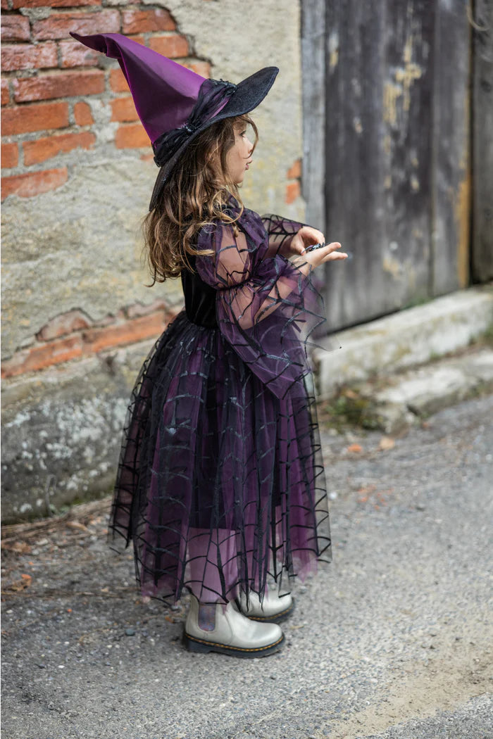 Ametyst Edderkoppe Heksekjole 5-6 år, Great Pretenders