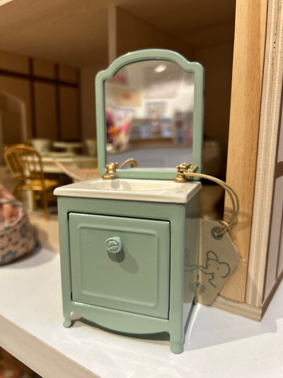 Vask med spejl, Mint, Maileg