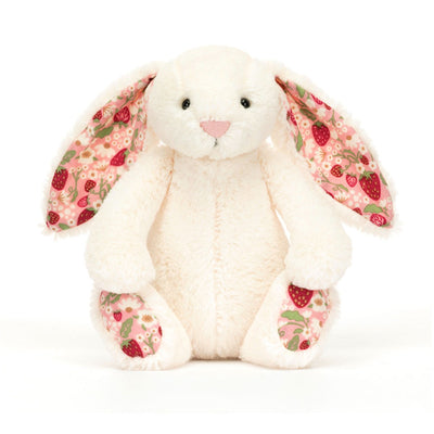 Bashful Kanin Blossom Cream Berry, 18 cm, Jellycat