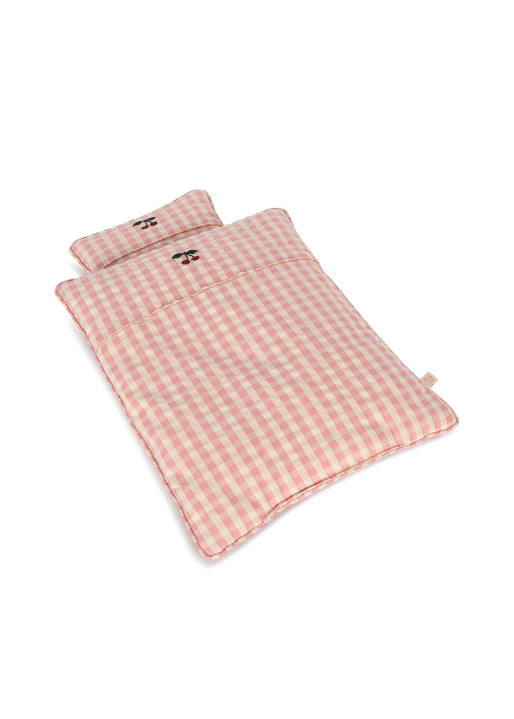 Dukke sengetøj, Powder Pink Check, Konges Sløjd