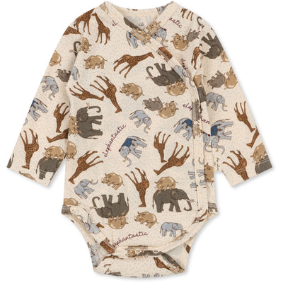 Basic Nyfødt Langærmet Body, Elephantastic, Konges Sløjd