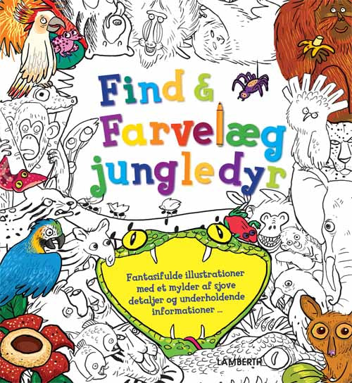 Find og farvelæg jungledyr, Forlaget Lamberth