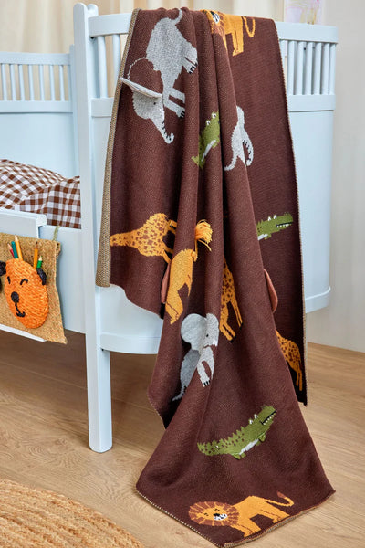 Baby Tæppe, Brun Safari, Rice