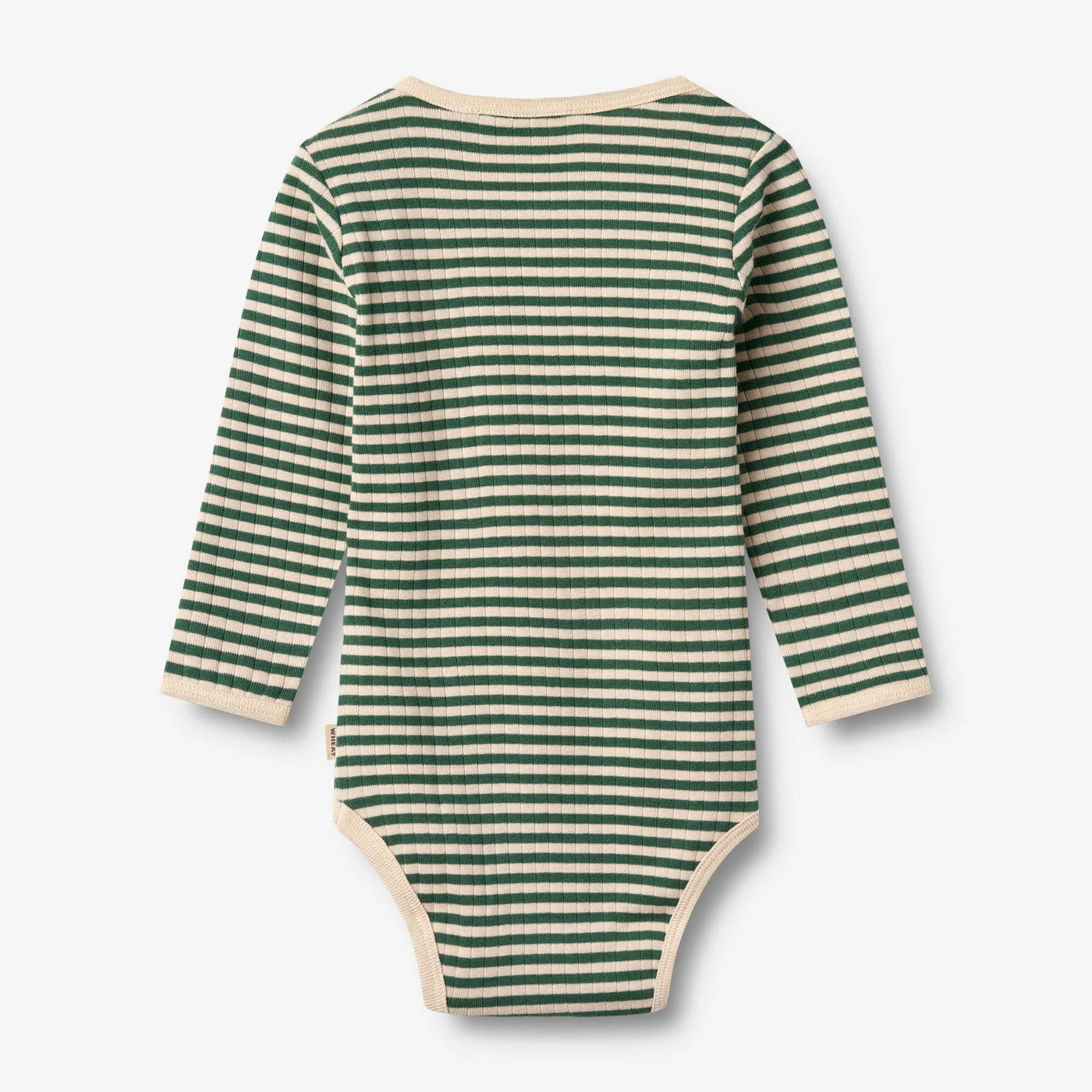 Body, Green Stripe fra Wheat

Langærmet rib body med striber i blødt økologisk bomuld til de mindste. Bodyen har en tæt pasform og trykknapper der gør det nemt at klæde din baby af og på