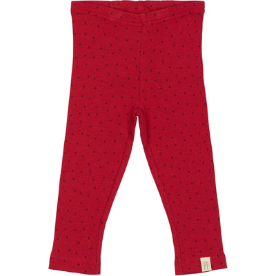 Leggings Modal Heart, Jet Red, Petit Piao