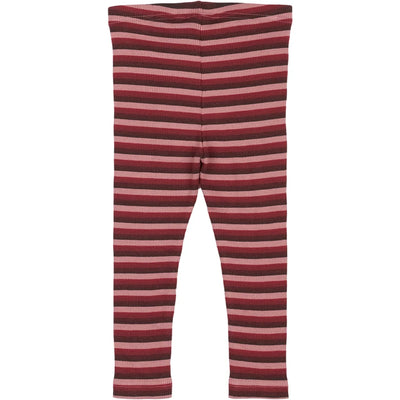 Leggings Modal Multi Stripe, Biking Red, Petit Piao