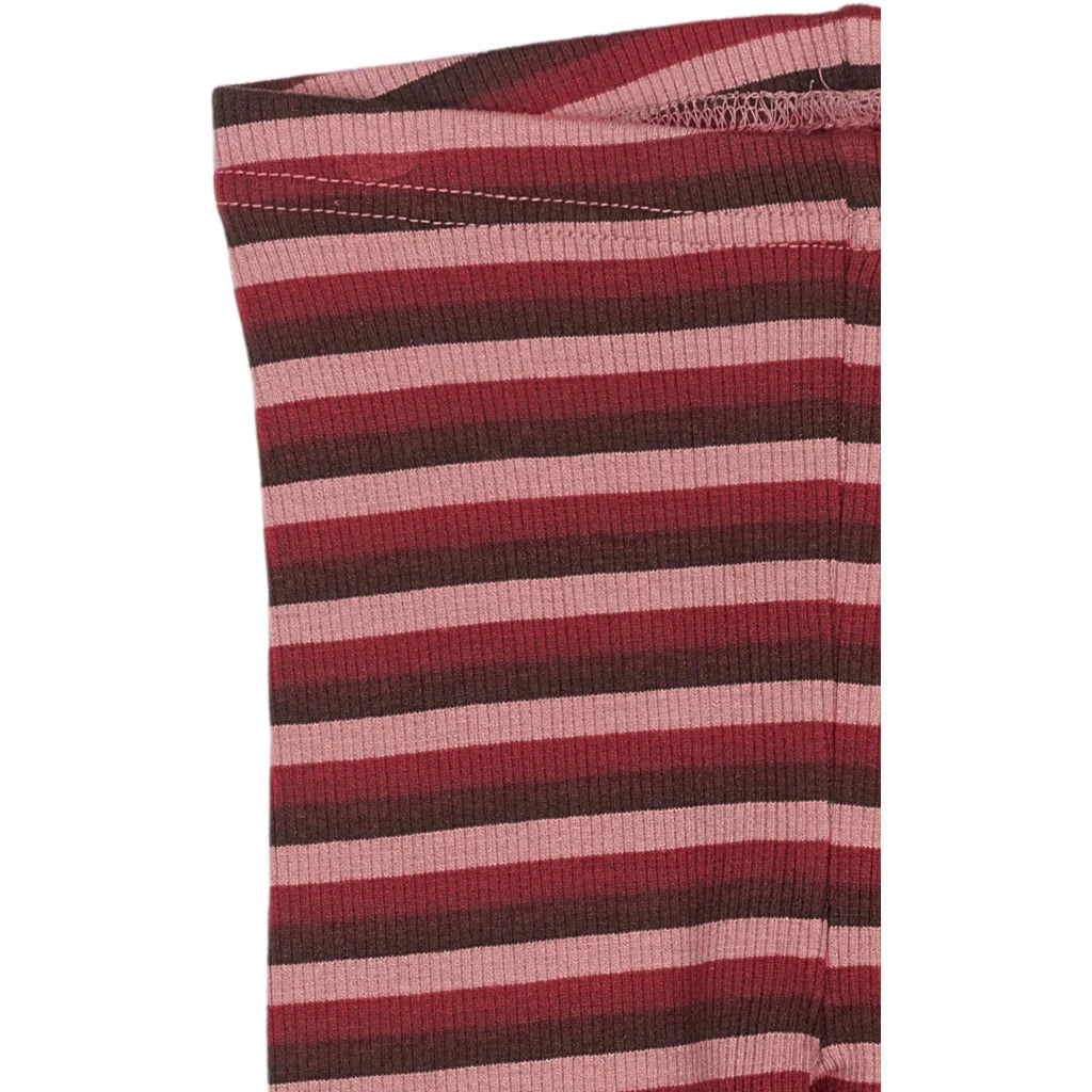  Leggings Modal Multi Stripe, Biking Red, Petit Piao