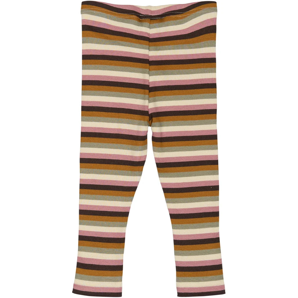 Leggings Modal Multi Stripe, Nostalgic Rose, Petit Piao