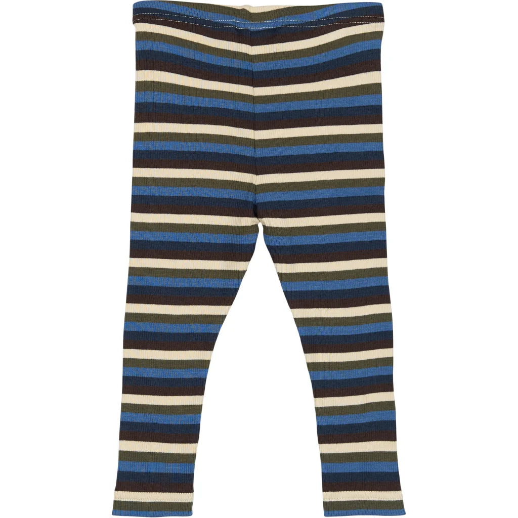 Leggings Modal Multi Stripe, True Navy, Petit Piao