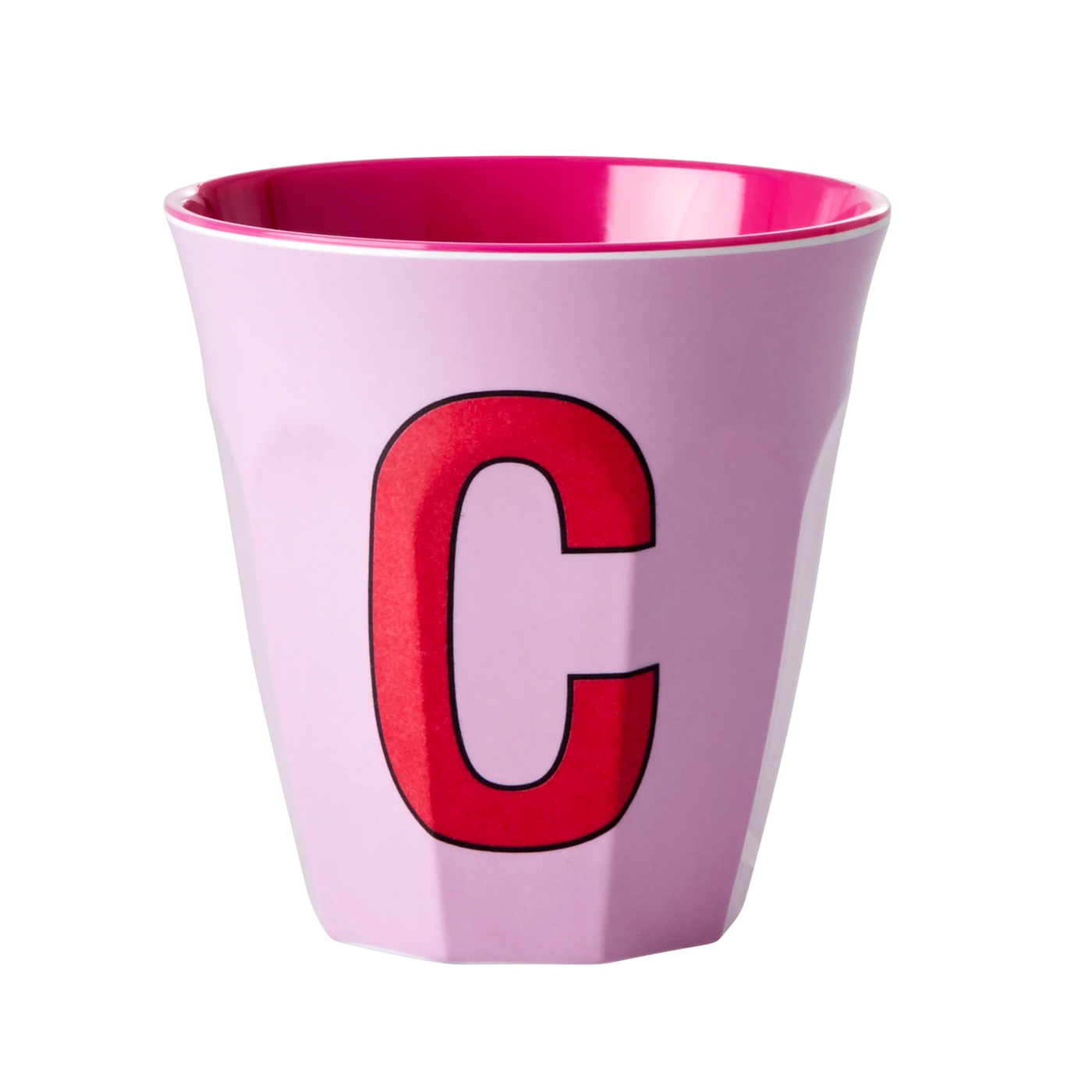 Alfabet Kopper, Ensfarvet, Pink, Rice